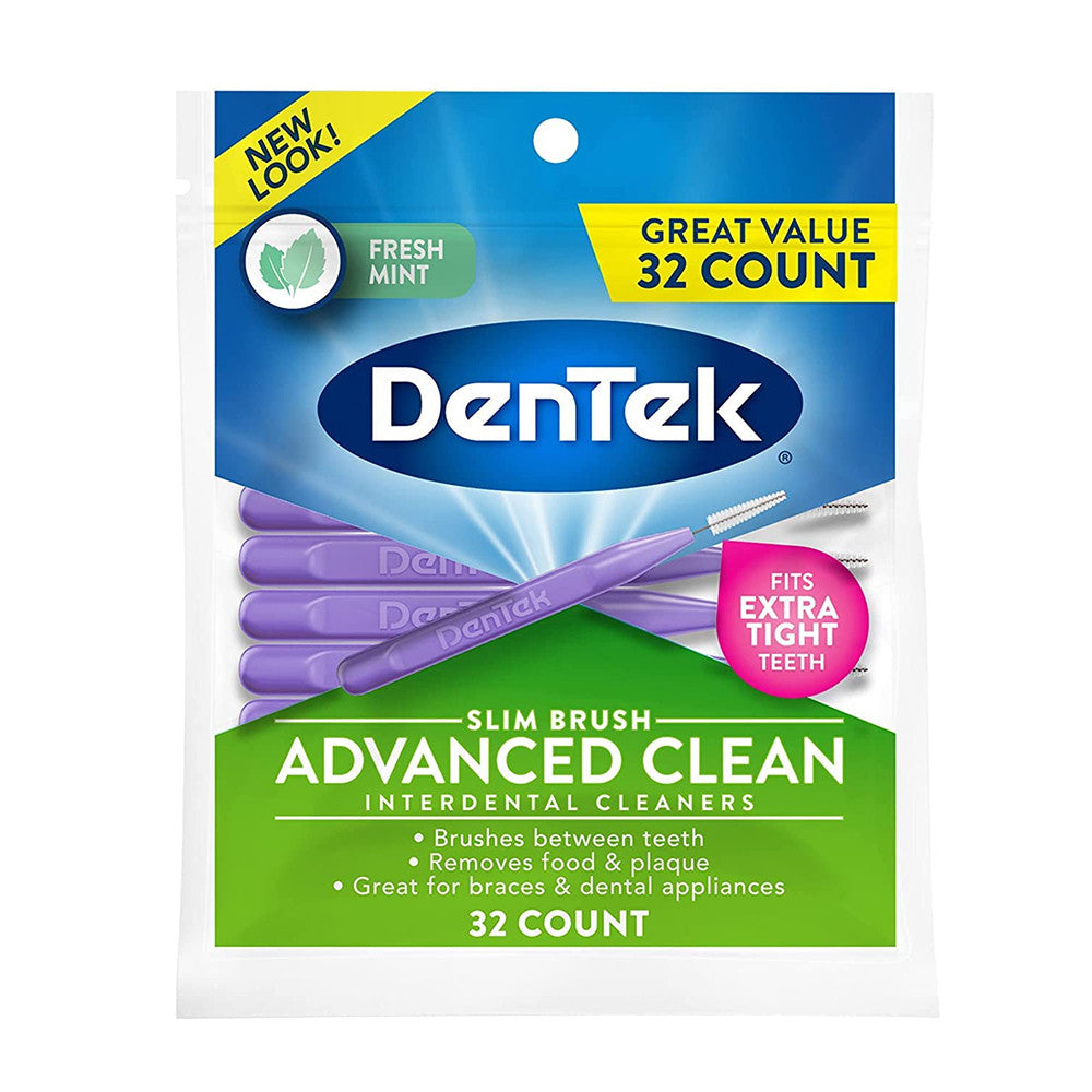 Dentek Slim Brush Interdental Cleaners, Extra Tight, 32 Ea